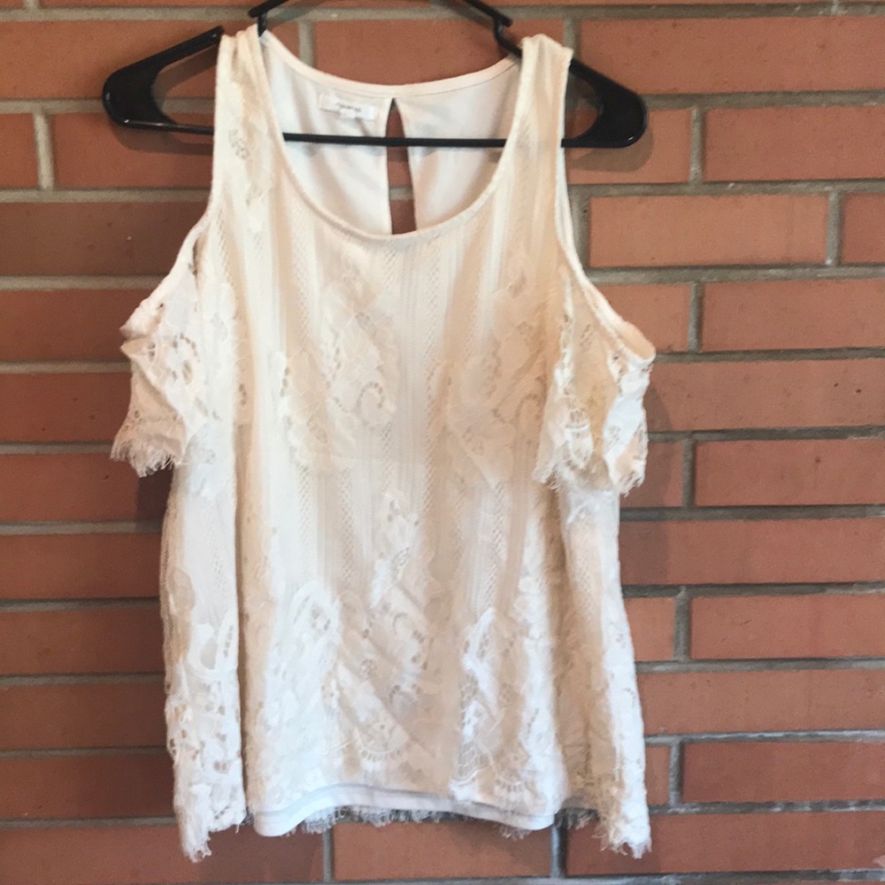 Cold shoulder blouse